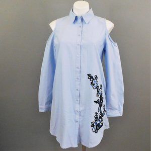 Cliche'‎ Women Shirt Blue L